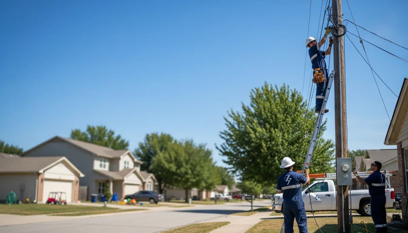 Residential electrician providing installation services in Wilsonville, NE
